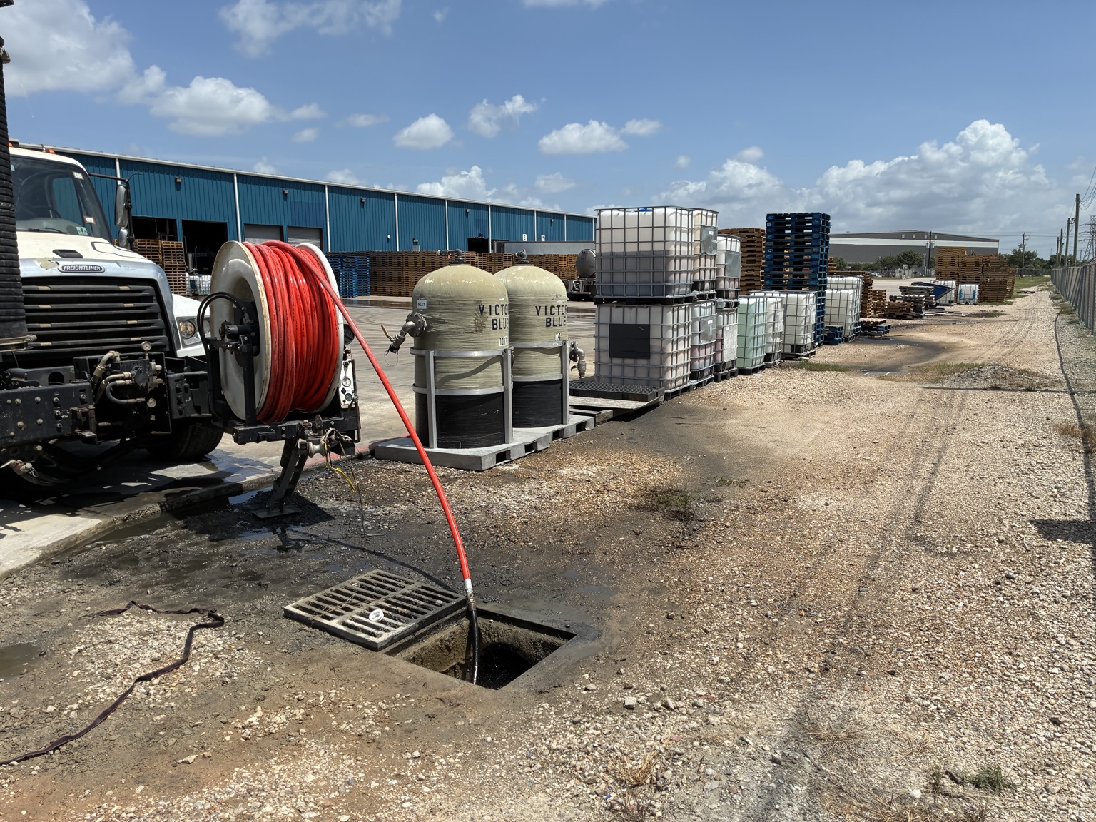 Line and drainage cleaning operation
